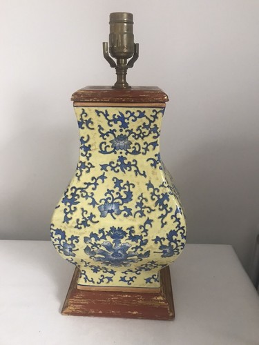 Vaso policromo cinese prima - hu,