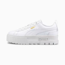 SCARPE PUMA DONNA RAGAZZA MAYZE CLASSIC 384527 01 PLATFORM BIANCO DAL 36 AL 38
