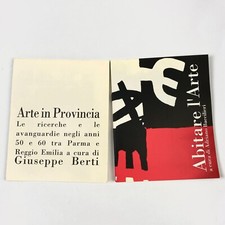 2 cataloghi: Arte in Provincia 1995 + Abitare l'Arte 1994 (Montecchio Emilia)