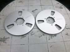 COPPIA BOBINE ALLUMINIO REVOX DA 26,5 CM -1/4  VUOTE