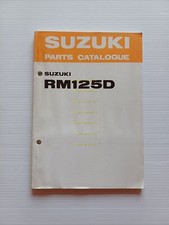 Suzuki RM 125 D cross 1982-83 catalogo ricambi originale spare parts catalogue