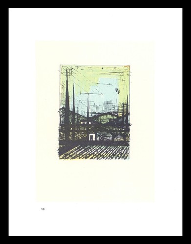 1967 bernard buffet litografia - bernard,