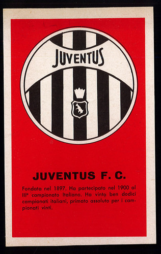 Cartolina ufficiale juventus - ufficiale,