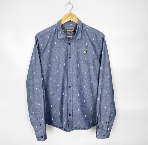 Camicia uomo lyle scott navy - lyle,