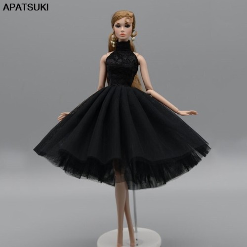 Abito balletto nero collo - abito,
