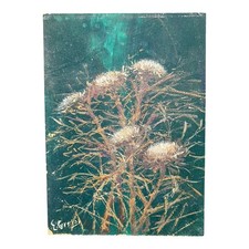 *HH* Mauro Emilio Corrias Dipinto Quadro Pittura Su Tavola Gruppo Floreale Fiori