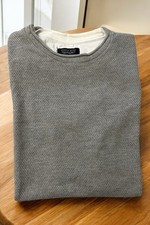 T-shirt Zara grigia textured