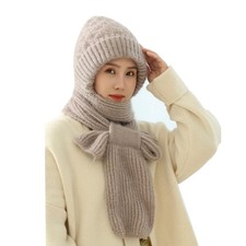 Hooded Scarf Windproof Integrated Ear Protector Fashionable Winter  C V2P84518