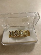 Best Grillz denti hip hop placcati oro 14k alta qualità stampo gangster FHG-L021