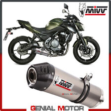 Scarico Completo MIVV Oval Titanio Con Coppa Carbonio KAWASAKI Z 650 2017 > 2022