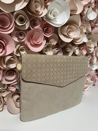 New bulgari nude clutch with - nude,