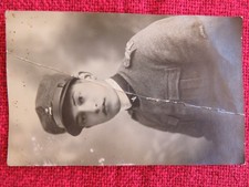 FOTO MILITARE REGIO ESERCITO SOLDATO WW1 UNIFORME AUTIERE MOTORIZZAZIONE WW1