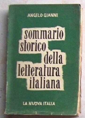 Angelo gianni sommario storico - gianni,