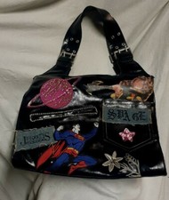 Vintage Bag By GAI MATTIOLO Borsa ,borsetta Vintage Con Patches Originali 