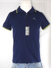 Canadiens Polo Da Uomo 46 M Medium Blus Scuro Manica Corta Cotone Piquet Slim