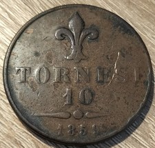 10 TORNESI 1859 REGNO DELLE