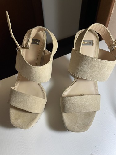 Scarpe sandali beige tacco - sandali,