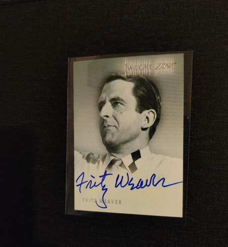 Scheda autografa fritz - scheda, weaver