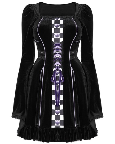 Abito velluto goth - velluto,