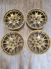BBS CH golden 4 cerchi 8,5x19 + 10x19 pollici CH016 + CH017 per BMW 5x120 VW ...