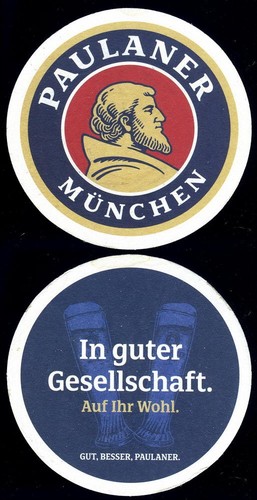 Sottobicchiere birra paulaner - birra,