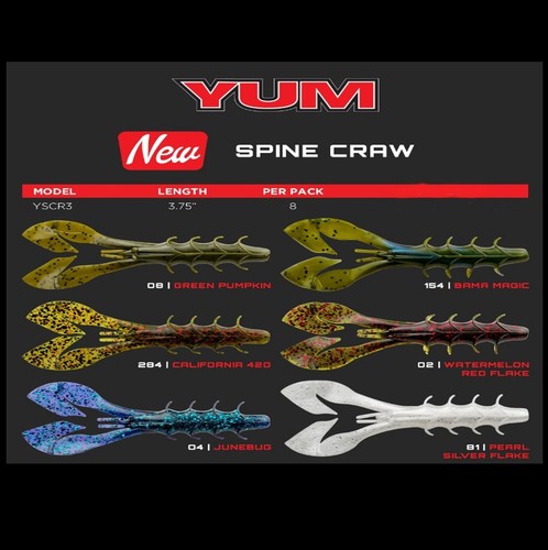 Yum spine craw gambero - yum,