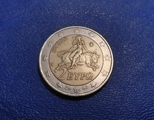 Moneta 2 Euro Grecia 2002 Con