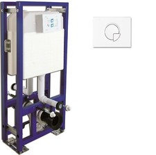 Elemento cassetta a muro con cassetta a doppia porta a doppio scarico Wc