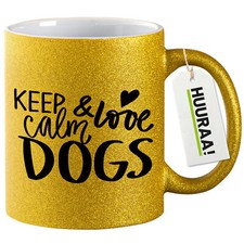 Tazza caffè glitter Keep calm