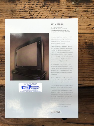Scheda tecnica rivenditore - , tv