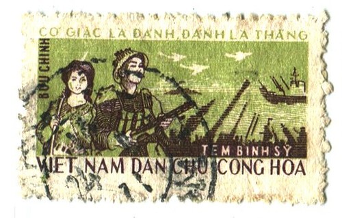 Francobollo soldato verde - francobollo,