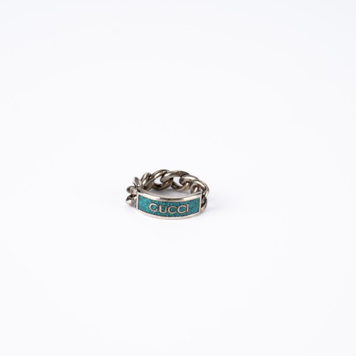Gucci anello logo enamel - anello,