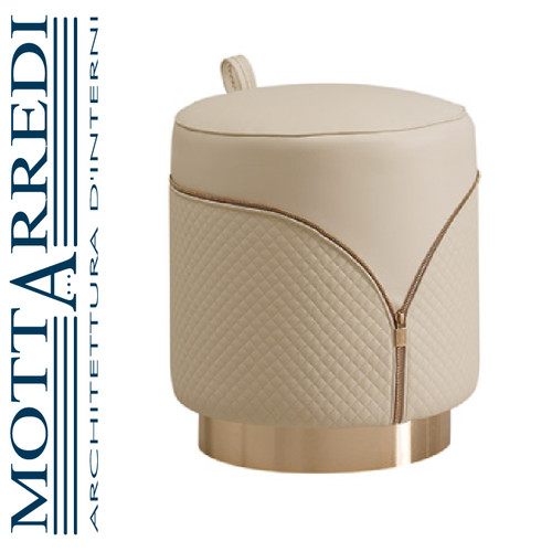 Pouf legno rivestito in - legno,