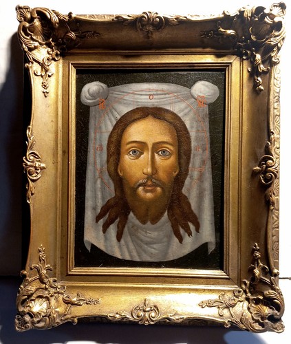 Antica icona russa cristo - antica,