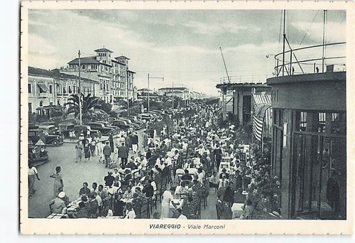 Cartolina viale marconi - cartolina,