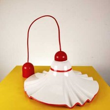 lampadario vintage in ceramica