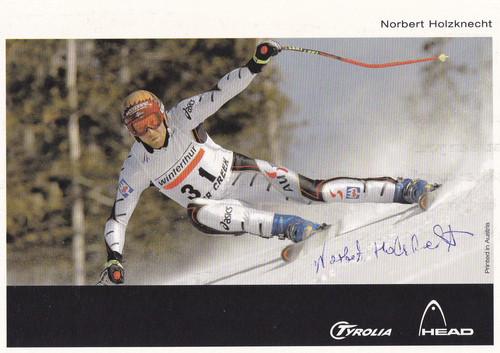 Autografo norbert holzknecht - autografo,