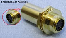  Paratia S-Video Home Theatre placcata oro 4 pin mini-din accoppiatore femmina