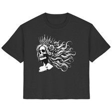 T-shirt teschio gotico donna