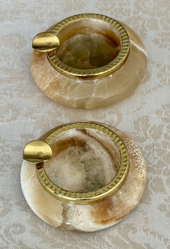 Pair mid century - pair, ashtrays