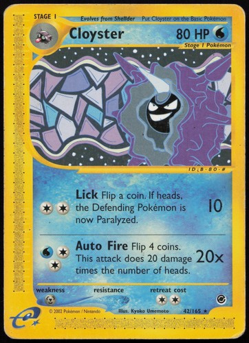 Cloyster rare expedition base - rare,