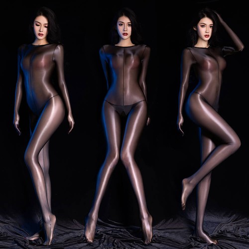 Body donna trasparente olio