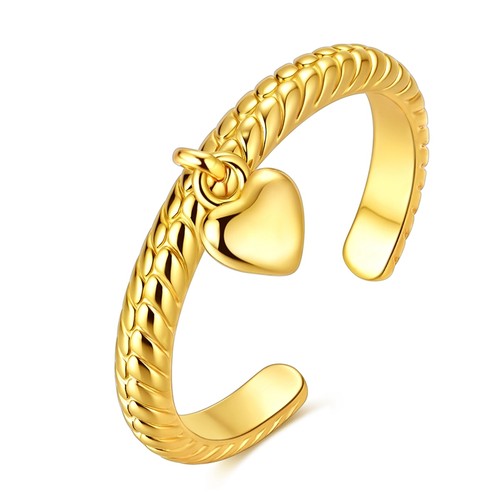 Anello aperto oro argento
