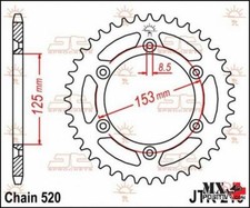 CORONA ACCIAIO HONDA CRF 450 R