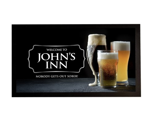 Personalised bar runner mat - ,