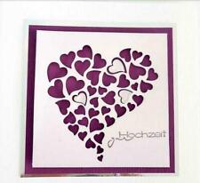 Cuore metallo stencil taglio