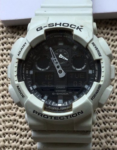 Casio shock bianco 100l - casio, g-shock