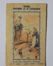 ANTICO SANTINO NOVENA MADONNA SS. DI CARAVAGGIO 1916 
