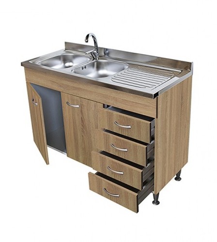 Sottolavello rovere 120 2 - rovere,