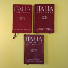 ITALIA GUIDA BREVE 3 VOLUMI CONSOCIAZIONE TURISTICA ITALIANA 1940
